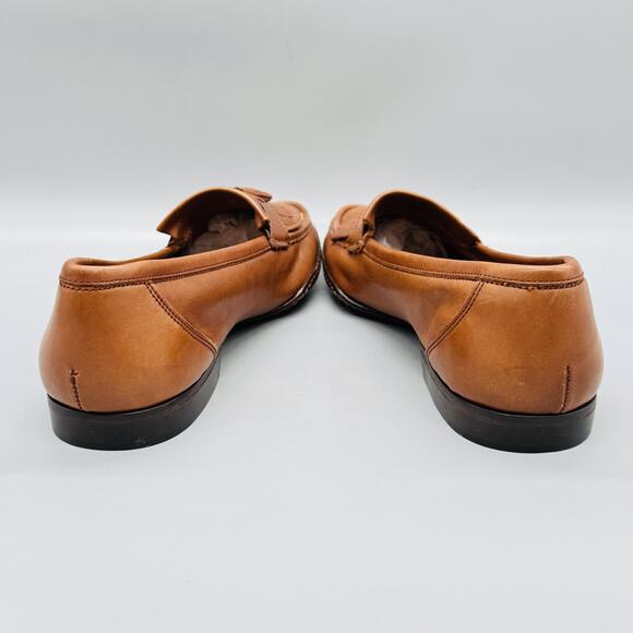 Bruno Magli Shoes Men 10 Brown Leather Kiltie Tassel Loafer Oxford Moc Toe Dress main image 7